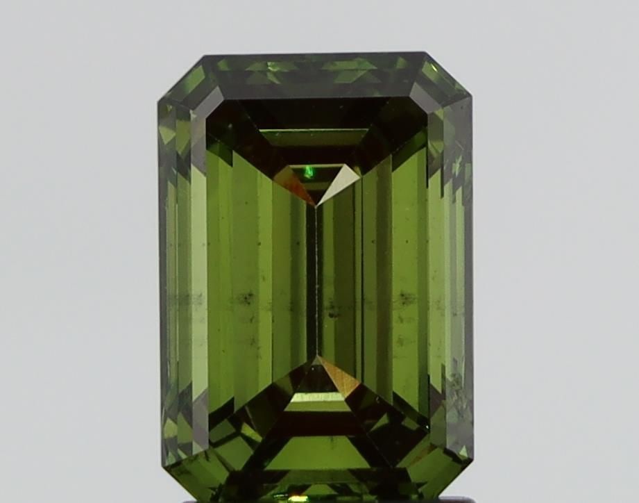 Loose Diamond - EMERALD 2.3ct Fancy Green VS1: Loose Diamond - EMERALD 2.3ct Fancy Green VS1 Source: This is a real non-mined Diamond that has been grown in a lab Shape: EMERALD Carats: 2.3 Color: Fancy Green Certification: NONE Video: