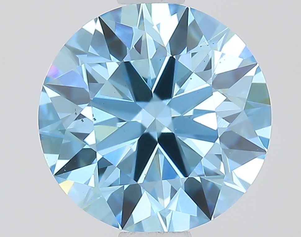 Ideal Loose Diamond - ROUND 1.3ct Fancy Vivid Blue VS2: Ideal Loose Diamond - ROUND 1.3ct Fancy Vivid Blue VS2 Source: This is a real non-mined Diamond that has been grown in a lab Shape: ROUND Carats: 1.3 Color: Fancy Vivid Blue Certification: IGI Video: