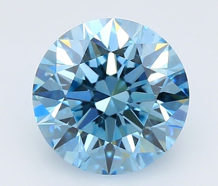 Loose Diamond - ROUND 1.16ct Fancy Vivid Blue VS2: Loose Diamond - ROUND 1.16ct Fancy Vivid Blue VS2 Source: This is a real non-mined Diamond that has been grown in a lab Shape: ROUND Carats: 1.16 Color: Fancy Vivid Blue Certification: IGI Video: