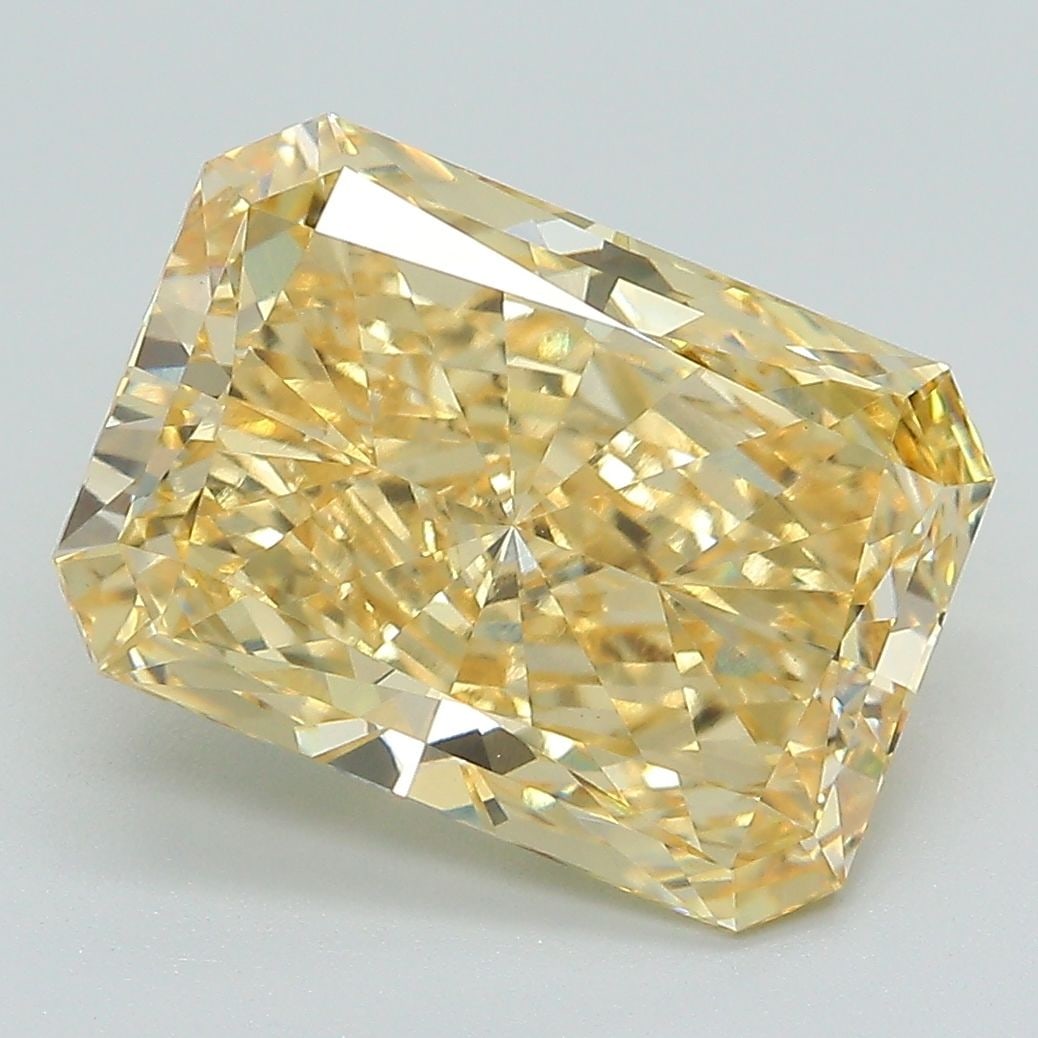 Loose Diamond - RADIANT 5.02ct Fancy Vivid Yellow VS1: Loose Diamond - RADIANT 5.02ct Fancy Vivid Yellow VS1 Source: This is a real non-mined Diamond that has been grown in a lab Shape: RADIANT Carats: 5.02 Color: Fancy Vivid Yellow Certification: IGI Vid