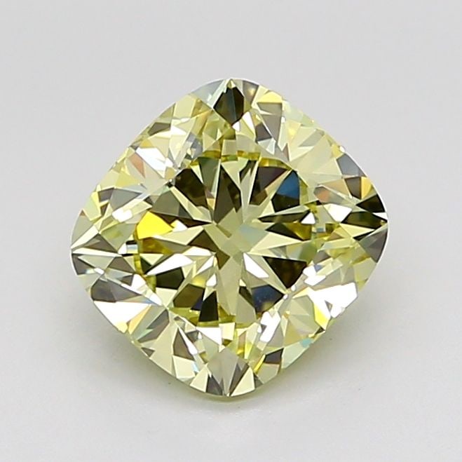 Loose Diamond - CUSHION BRILLIANT 3.04ct Fancy Yellow VVS2: Loose Diamond - CUSHION BRILLIANT 3.04ct Fancy Yellow VVS2 Source: This is a real non-mined Diamond that has been grown in a lab Shape: CUSHION BRILLIANT Carats: 3.04 Color: Fancy Yellow Certification