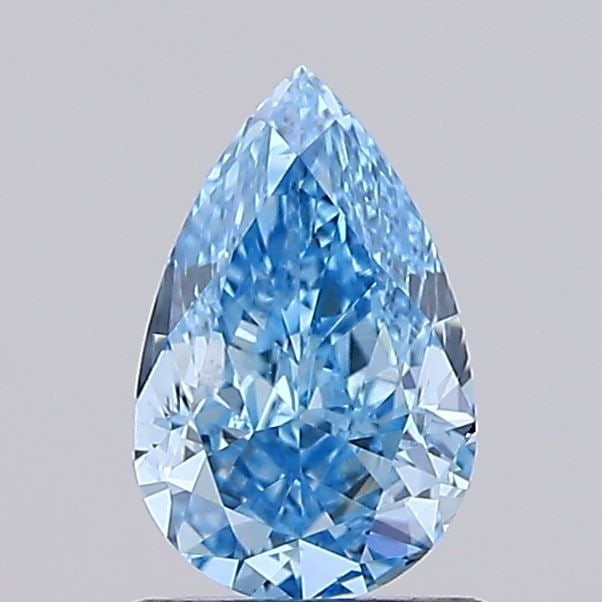 Loose Diamond - PEAR 1.0ct Fancy Vivid Blue VS1: Loose Diamond - PEAR 1.0ct Fancy Vivid Blue VS1 Source: This is a real non-mined Diamond that has been grown in a lab Shape: PEAR Carats: 1.0 Color: Fancy Vivid Blue Certification: IGI Video:
