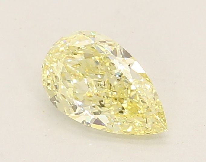 Loose Diamond - PEAR 0.62ct Fancy Yellow VS1: Loose Diamond - PEAR 0.62ct Fancy Yellow VS1 Source: This is a real non-mined Diamond that has been grown in a lab Shape: PEAR Carats: 0.62 Color: Fancy Yellow Certification: IGI Video: