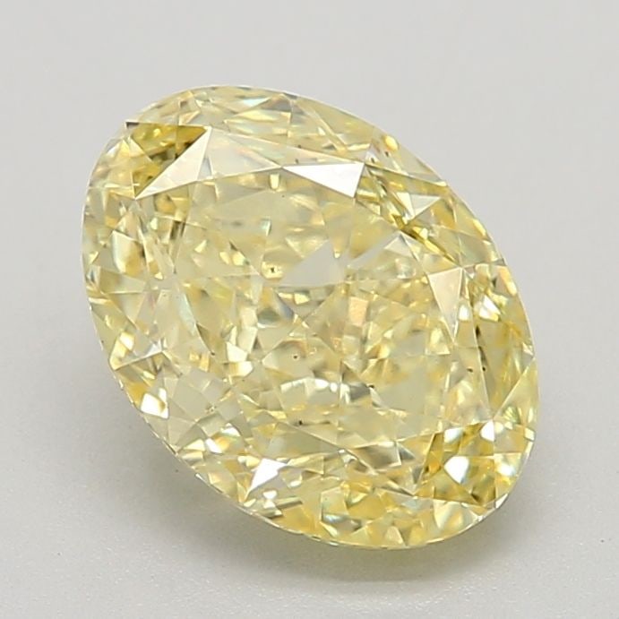 Loose Diamond - OVAL 2.55ct Fancy Vivid Yellow VS2: Loose Diamond - OVAL 2.55ct Fancy Vivid Yellow VS2 Source: This is a real non-mined Diamond that has been grown in a lab Shape: OVAL Carats: 2.55 Color: Fancy Vivid Yellow Certification: IGI Video: