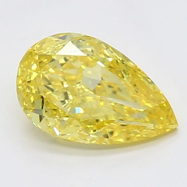 Loose Diamond - PEAR 0.69ct Fancy Vivid Yellow VVS2: Loose Diamond - PEAR 0.69ct Fancy Vivid Yellow VVS2 Source: This is a real non-mined Diamond that has been grown in a lab Shape: PEAR Carats: 0.69 Color: Fancy Vivid Yellow Certification: NONE Video: