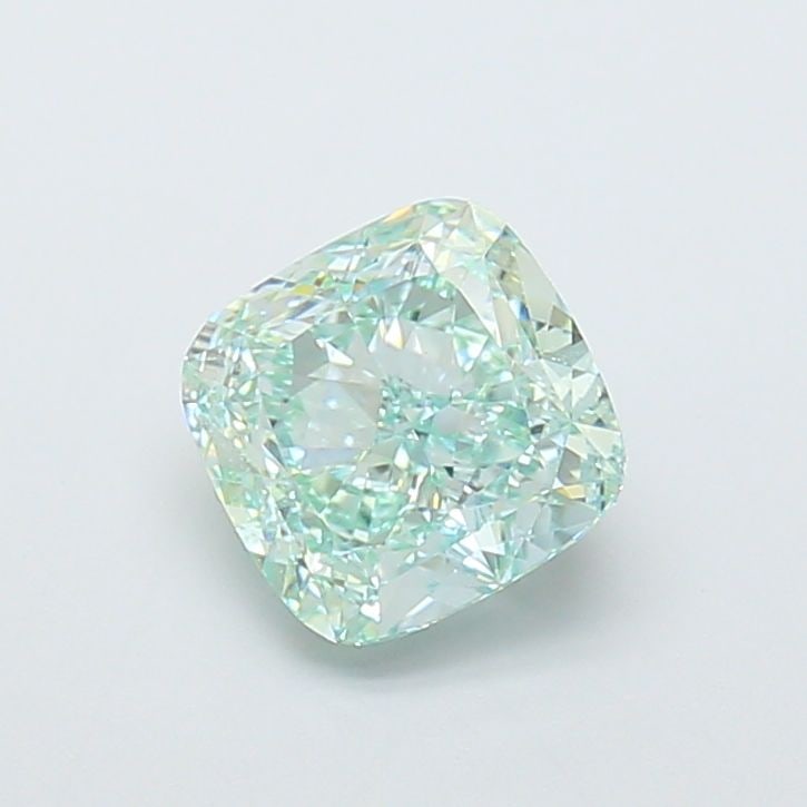 Loose Diamond - CUSHION MODIFIED 2.14ct Fancy Intense Green VS1: Loose Diamond - CUSHION MODIFIED 2.14ct Fancy Intense Green VS1 Source: This is a real non-mined Diamond that has been grown in a lab Shape: CUSHION MODIFIED Carats: 2.14 Color: Fancy Intense Green Ce