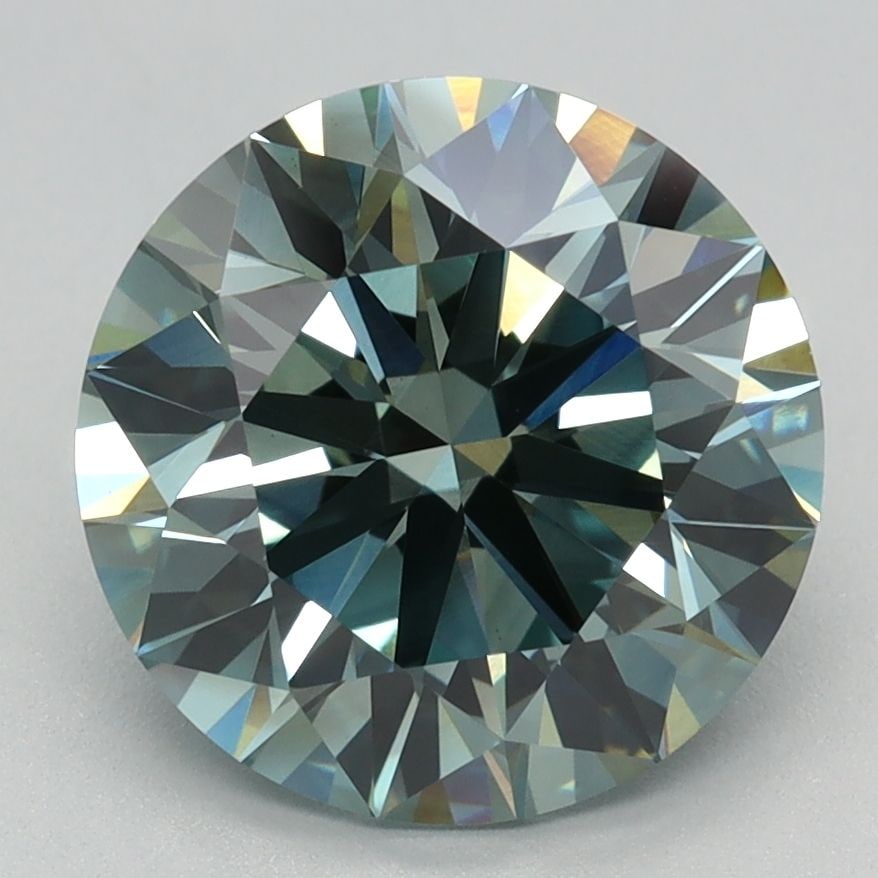 Ideal Loose Diamond - ROUND 3.21ct Fancy Intense Green VS1: Ideal Loose Diamond - ROUND 3.21ct Fancy Intense Green VS1 Source: This is a real non-mined Diamond that has been grown in a lab Shape: ROUND Carats: 3.21 Color: Fancy Intense Green Certification: IGI