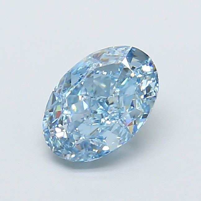 Loose Diamond - OVAL 1.34ct Fancy Vivid Blue VVS2: Loose Diamond - OVAL 1.34ct Fancy Vivid Blue VVS2 Source: This is a real non-mined Diamond that has been grown in a lab Shape: OVAL Carats: 1.34 Color: Fancy Vivid Blue Certification: IGI Video: