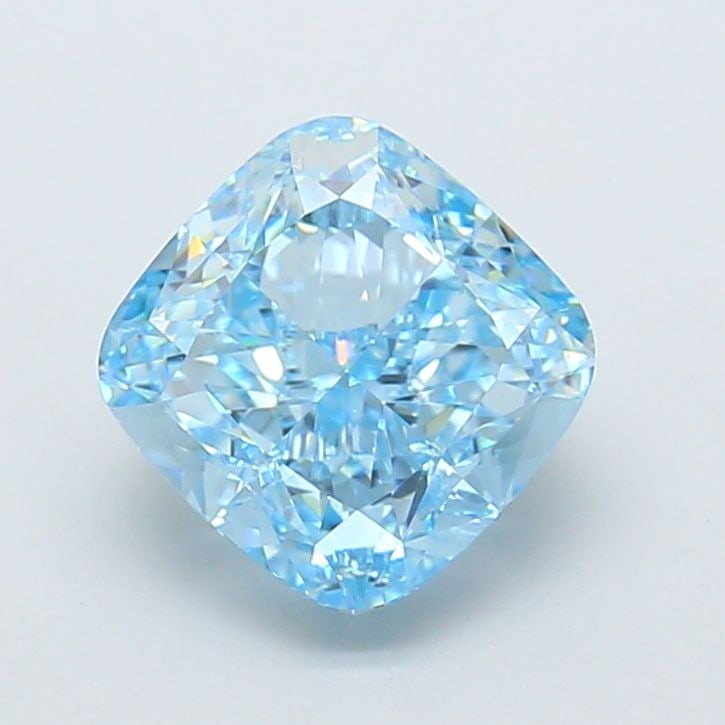 Loose Diamond - CUSHION MODIFIED 3.11ct Fancy Vivid Blue VVS2: Loose Diamond - CUSHION MODIFIED 3.11ct Fancy Vivid Blue VVS2 Source: This is a real non-mined Diamond that has been grown in a lab Shape: CUSHION MODIFIED Carats: 3.11 Color: Fancy Vivid Blue Certifi