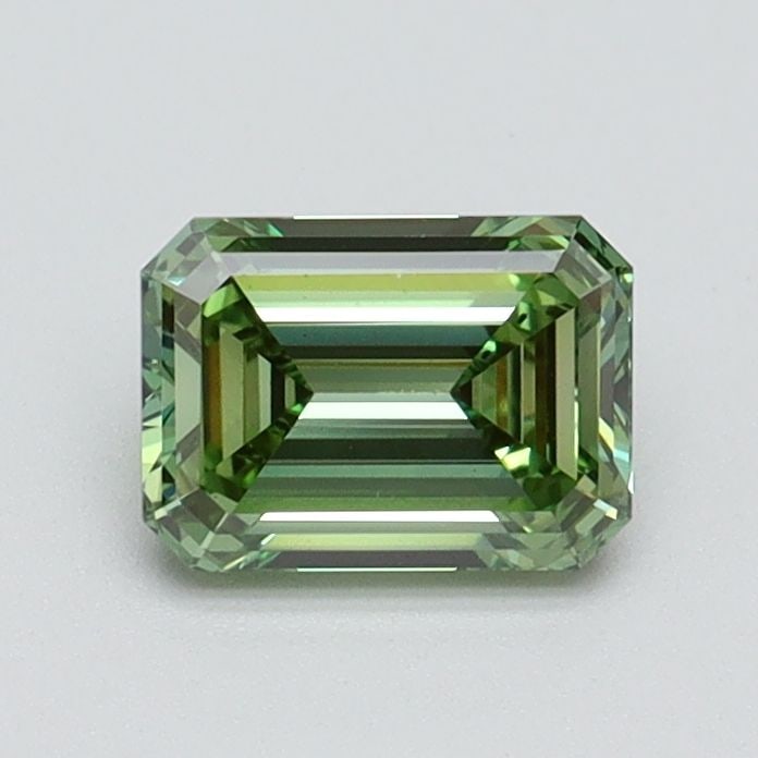 Loose Diamond - EMERALD 0.73ct Fancy Vivid Green VS1: Loose Diamond - EMERALD 0.73ct Fancy Vivid Green VS1 Source: This is a real non-mined Diamond that has been grown in a lab Shape: EMERALD Carats: 0.73 Color: Fancy Vivid Green Certification: IGI Video