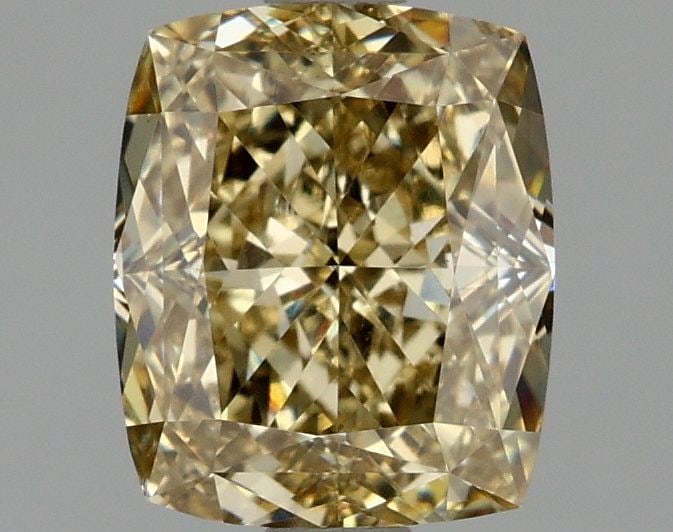 Loose Diamond - CUSHION MODIFIED 2.05ct Fancy Intense Yellow VS1: Loose Diamond - CUSHION MODIFIED 2.05ct Fancy Intense Yellow VS1 Source: This is a real non-mined Diamond that has been grown in a lab Shape: CUSHION MODIFIED Carats: 2.05 Color: Fancy Intense Yellow
