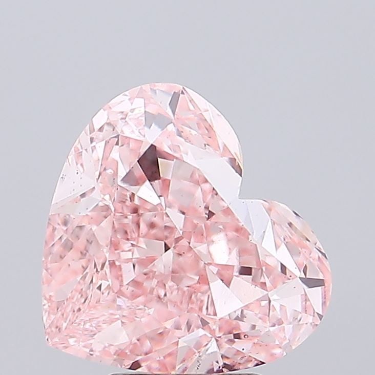 Loose Diamond - HEART 5.36ct Fancy Vivid Pink VS2: Loose Diamond - HEART 5.36ct Fancy Vivid Pink VS2 Source: This is a real non-mined Diamond that has been grown in a lab Shape: HEART Carats: 5.36 Color: Fancy Vivid Pink Certification: IGI Video: