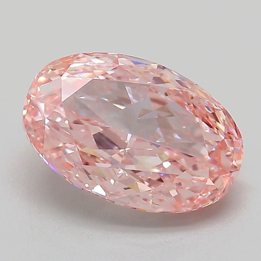 Loose Diamond - OVAL 2.53ct Fancy Intense Pink VS1: Loose Diamond - OVAL 2.53ct Fancy Intense Pink VS1 Source: This is a real non-mined Diamond that has been grown in a lab Shape: OVAL Carats: 2.53 Color: Fancy Intense Pink Certification: IGI Video: