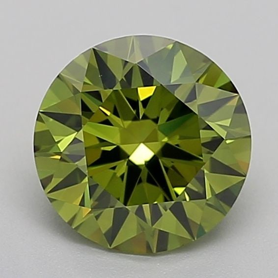Ideal Loose Diamond - ROUND 1.54ct Fancy Vivid Green VVS1 (1 of 1)