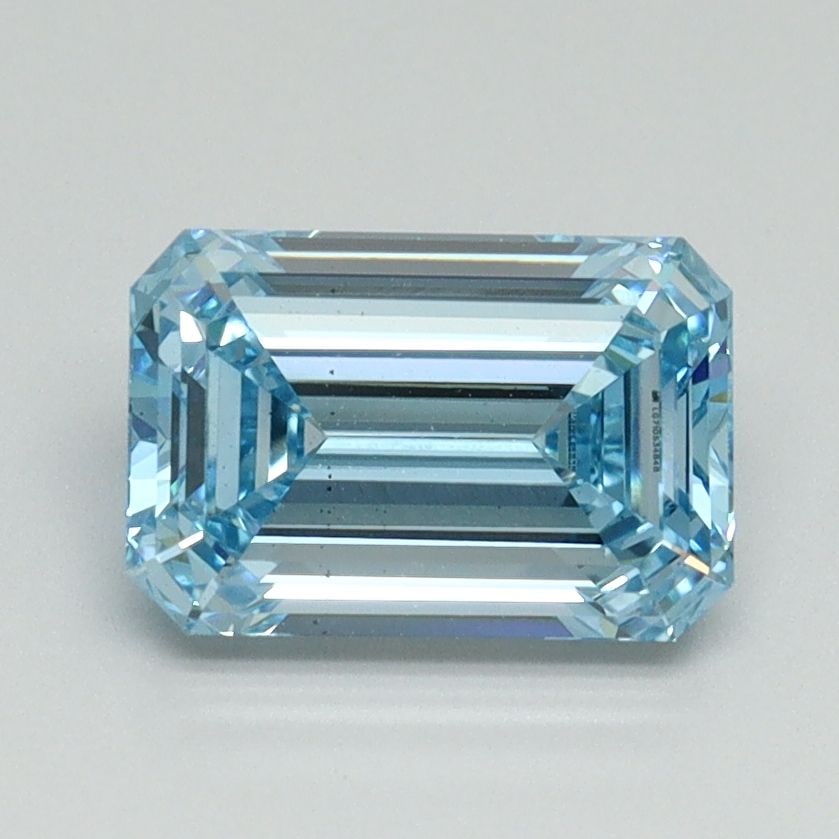 Loose Diamond - EMERALD 1.5ct Fancy Vivid Blue VS2: Loose Diamond - EMERALD 1.5ct Fancy Vivid Blue VS2 Source: This is a real non-mined Diamond that has been grown in a lab Shape: EMERALD Carats: 1.5 Color: Fancy Vivid Blue Certification: IGI Video: