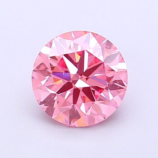 Loose Diamond - ROUND 0.56ct Fancy Vivid Pink VS1: Loose Diamond - ROUND 0.56ct Fancy Vivid Pink VS1 Source: This is a real non-mined Diamond that has been grown in a lab Shape: ROUND Carats: 0.56 Color: Fancy Vivid Pink Certification: IGI Video: