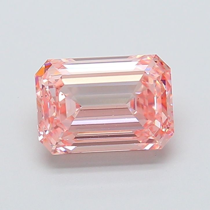 Loose Diamond - EMERALD 2.5ct Fancy Vivid Pink VS2: Loose Diamond - EMERALD 2.5ct Fancy Vivid Pink VS2 Source: This is a real non-mined Diamond that has been grown in a lab Shape: EMERALD Carats: 2.5 Color: Fancy Vivid Pink Certification: IGI Video: