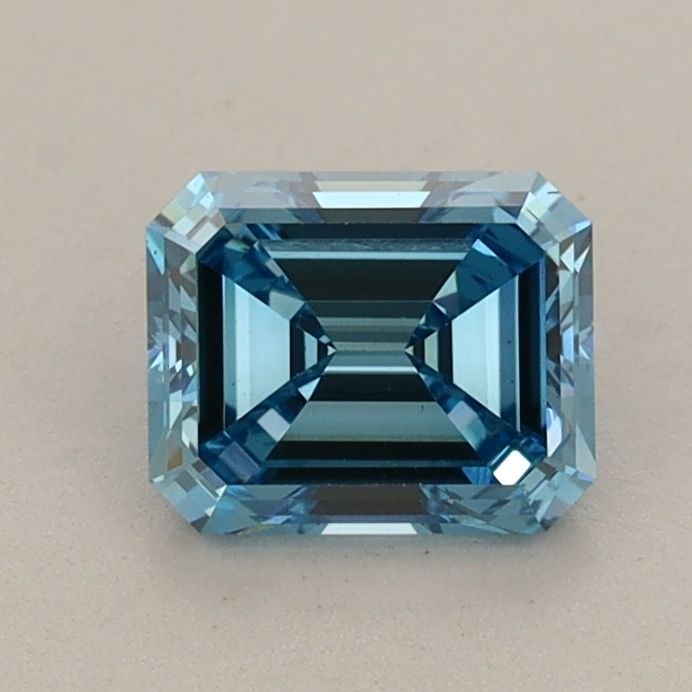Loose Diamond - EMERALD 0.91ct Fancy Vivid Blue VS2: Loose Diamond - EMERALD 0.91ct Fancy Vivid Blue VS2 Source: This is a real non-mined Diamond that has been grown in a lab Shape: EMERALD Carats: 0.91 Color: Fancy Vivid Blue Certification: IGI Video: