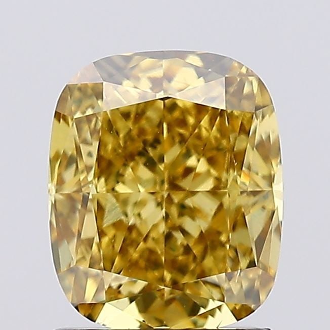 Loose Diamond - CUSHION MODIFIED 1.53ct Fancy Vivid Gray Yellow VS2: Loose Diamond - CUSHION MODIFIED 1.53ct Fancy Vivid Gray Yellow VS2 Source: This is a real non-mined Diamond that has been grown in a lab Shape: CUSHION MODIFIED Carats: 1.53 Color: Fancy Vivid Gray Y
