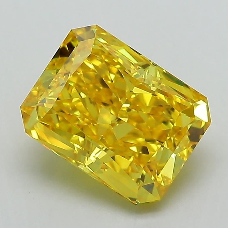 Loose Diamond - RADIANT 2.29ct Fancy Vivid Yellow VVS2: Loose Diamond - RADIANT 2.29ct Fancy Vivid Yellow VVS2 Source: This is a real non-mined Diamond that has been grown in a lab Shape: RADIANT Carats: 2.29 Color: Fancy Vivid Yellow Certification: IGI Vi