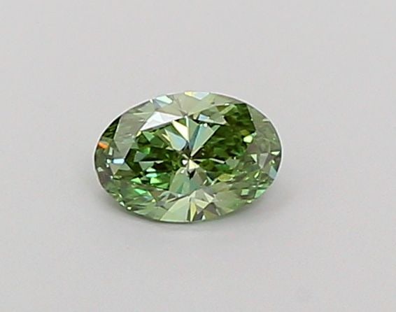 Loose Diamond - OVAL 0.46ct Fancy Vivid Green SI1: Loose Diamond - OVAL 0.46ct Fancy Vivid Green SI1 Source: This is a real non-mined Diamond that has been grown in a lab Shape: OVAL Carats: 0.46 Color: Fancy Vivid Green Certification: NONE Video: