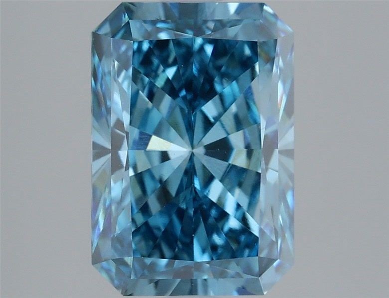 Loose Diamond - RADIANT 3.03ct Fancy Vivid Blue VVS2: Loose Diamond - RADIANT 3.03ct Fancy Vivid Blue VVS2 Source: This is a real non-mined Diamond that has been grown in a lab Shape: RADIANT Carats: 3.03 Color: Fancy Vivid Blue Certification: IGI Video: