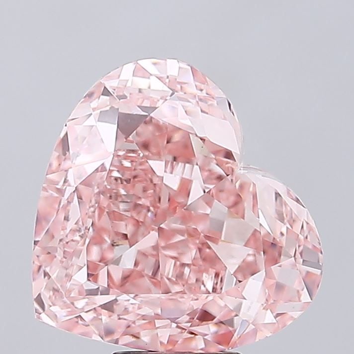 Loose Diamond - HEART 11.17ct Fancy Vivid Pink VS1: Loose Diamond - HEART 11.17ct Fancy Vivid Pink VS1 Source: This is a real non-mined Diamond that has been grown in a lab Shape: HEART Carats: 11.17 Color: Fancy Vivid Pink Certification: IGI Video: