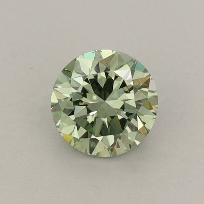 Loose Diamond - ROUND 0.54ct Fancy Vivid Green VS2: Loose Diamond - ROUND 0.54ct Fancy Vivid Green VS2 Source: This is a real non-mined Diamond that has been grown in a lab Shape: ROUND Carats: 0.54 Color: Fancy Vivid Green Certification: IGI Video: