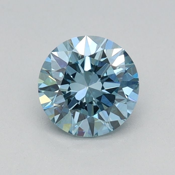 Loose Diamond - ROUND 0.42ct Fancy Vivid Blue VS1: Loose Diamond - ROUND 0.42ct Fancy Vivid Blue VS1 Source: This is a real non-mined Diamond that has been grown in a lab Shape: ROUND Carats: 0.42 Color: Fancy Vivid Blue Certification: IGI Video: