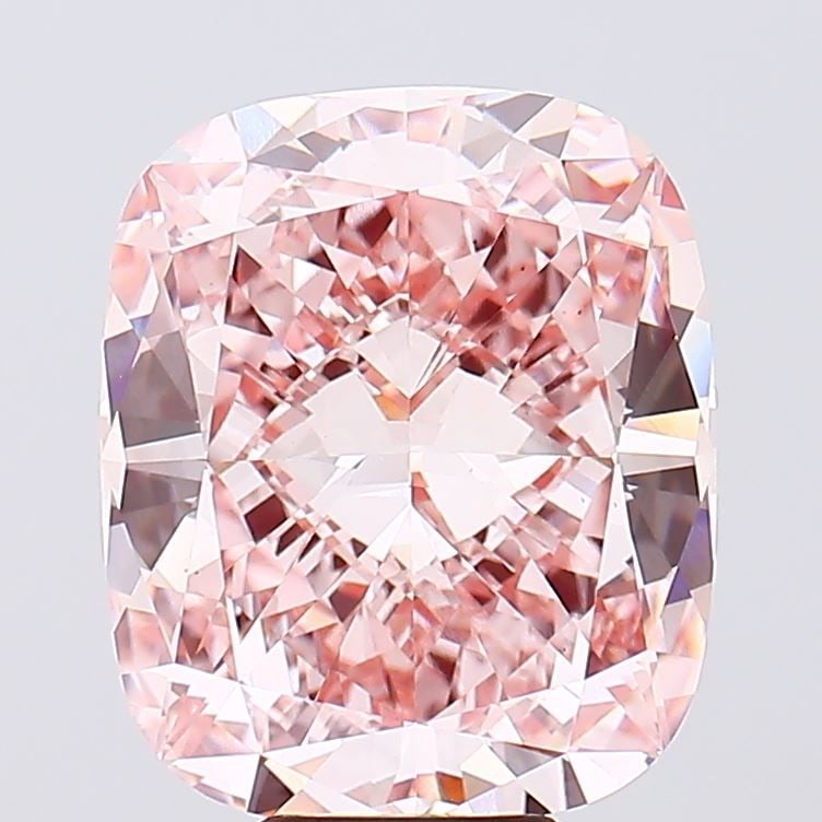Loose Diamond - CUSHION BRILLIANT 10.05ct Fancy Intense Pink VS1: Loose Diamond - CUSHION BRILLIANT 10.05ct Fancy Intense Pink VS1 Source: This is a real non-mined Diamond that has been grown in a lab Shape: CUSHION BRILLIANT Carats: 10.05 Color: Fancy Intense Pink
