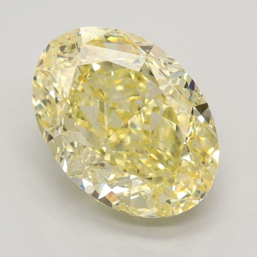 Loose Diamond - OVAL 2.41ct Fancy Intense Yellow VS1: Loose Diamond - OVAL 2.41ct Fancy Intense Yellow VS1 Source: This is a real non-mined Diamond that has been grown in a lab Shape: OVAL Carats: 2.41 Color: Fancy Intense Yellow Certification: IGI Video