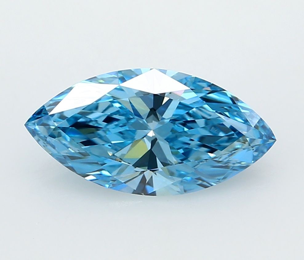 Loose Diamond - MARQUISE 2.01ct Fancy Vivid Blue VVS1: Loose Diamond - MARQUISE 2.01ct Fancy Vivid Blue VVS1 Source: This is a real non-mined Diamond that has been grown in a lab Shape: MARQUISE Carats: 2.01 Color: Fancy Vivid Blue Certification: IGI Vide