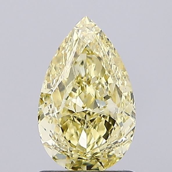 Loose Diamond - PEAR 1.41ct Fancy Intense Yellow VS1: Loose Diamond - PEAR 1.41ct Fancy Intense Yellow VS1 Source: This is a real non-mined Diamond that has been grown in a lab Shape: PEAR Carats: 1.41 Color: Fancy Intense Yellow Certification: IGI Video