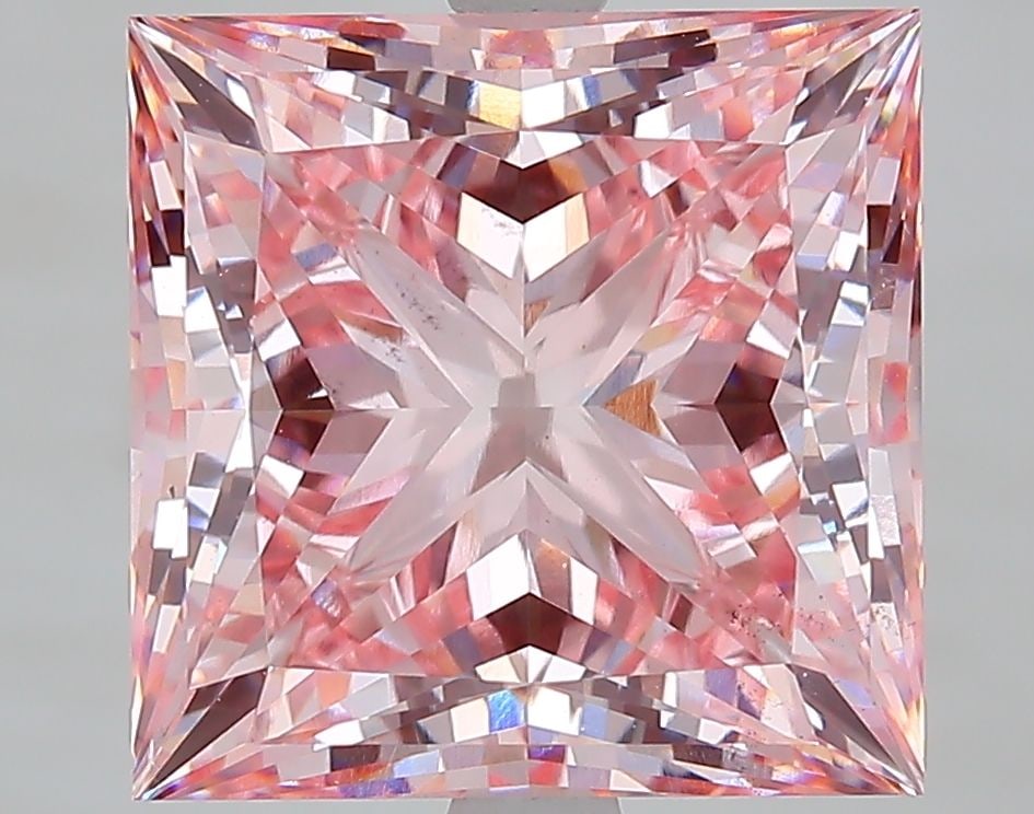 Loose Diamond - PRINCESS 6.5ct Fancy Intense Pink VS2: Loose Diamond - PRINCESS 6.5ct Fancy Intense Pink VS2 Source: This is a real non-mined Diamond that has been grown in a lab Shape: PRINCESS Carats: 6.5 Color: Fancy Intense Pink Certification: IGI Vid