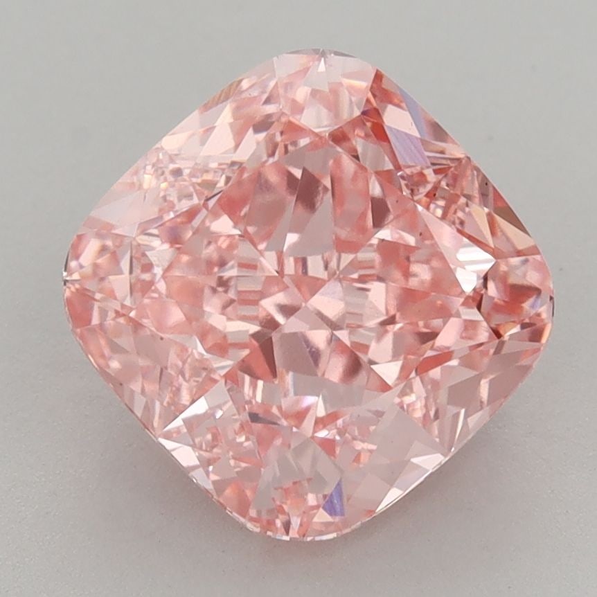 Loose Diamond - CUSHION BRILLIANT 3.65ct Fancy Vivid Pink VS1: Loose Diamond - CUSHION BRILLIANT 3.65ct Fancy Vivid Pink VS1 Source: This is a real non-mined Diamond that has been grown in a lab Shape: CUSHION BRILLIANT Carats: 3.65 Color: Fancy Vivid Pink Certif