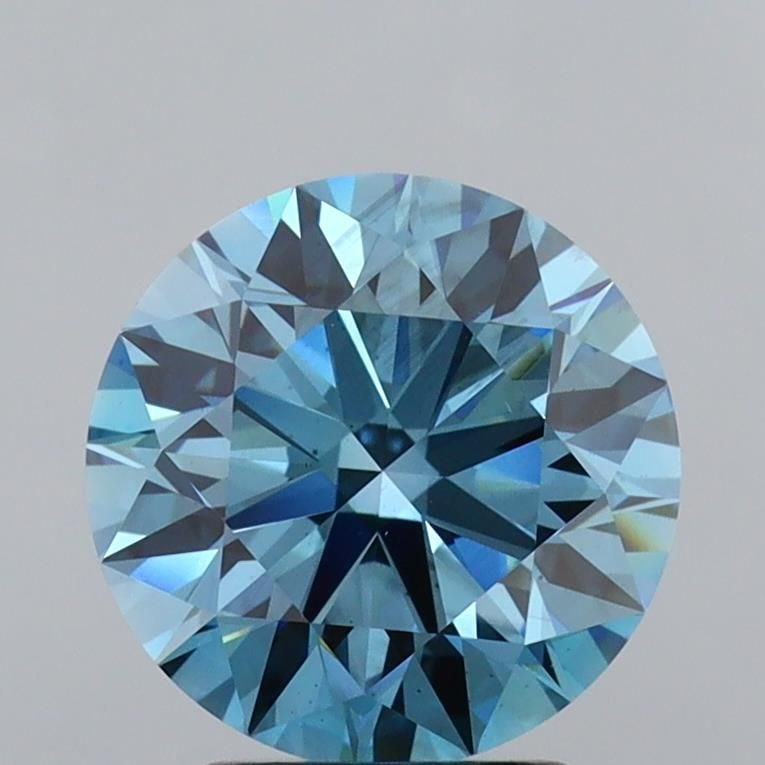Ideal Loose Diamond - ROUND 3.11ct Fancy Vivid Blue VS2: Ideal Loose Diamond - ROUND 3.11ct Fancy Vivid Blue VS2 Source: This is a real non-mined Diamond that has been grown in a lab Shape: ROUND Carats: 3.11 Color: Fancy Vivid Blue Certification: IGI Video