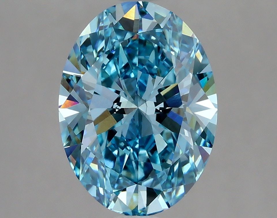 Loose Diamond - OVAL 2.98ct Fancy Vivid Blue VS2 (1 of 1)
