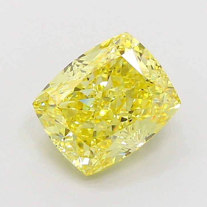 Loose Diamond - CUSHION MODIFIED 3.63ct Fancy Intense Yellow VS1: Loose Diamond - CUSHION MODIFIED 3.63ct Fancy Intense Yellow VS1 Source: This is a real non-mined Diamond that has been grown in a lab Shape: CUSHION MODIFIED Carats: 3.63 Color: Fancy Intense Yellow