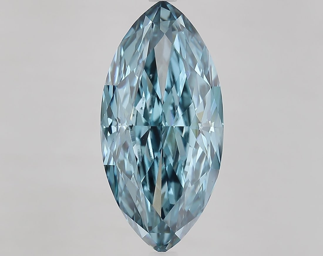 Loose Diamond - MARQUISE 8.17ct Fancy Vivid Blue VS1: Loose Diamond - MARQUISE 8.17ct Fancy Vivid Blue VS1 Source: This is a real non-mined Diamond that has been grown in a lab Shape: MARQUISE Carats: 8.17 Color: Fancy Vivid Blue Certification: IGI Video