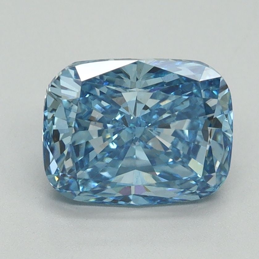 Loose Diamond - CUSHION BRILLIANT 2.03ct Fancy Vivid Blue VS1: Loose Diamond - CUSHION BRILLIANT 2.03ct Fancy Vivid Blue VS1 Source: This is a real non-mined Diamond that has been grown in a lab Shape: CUSHION BRILLIANT Carats: 2.03 Color: Fancy Vivid Blue Certif