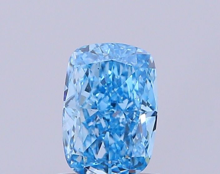 Loose Diamond - CUSHION MODIFIED 1.01ct Fancy Vivid Blue VS1: Loose Diamond - CUSHION MODIFIED 1.01ct Fancy Vivid Blue VS1 Source: This is a real non-mined Diamond that has been grown in a lab Shape: CUSHION MODIFIED Carats: 1.01 Color: Fancy Vivid Blue Certific