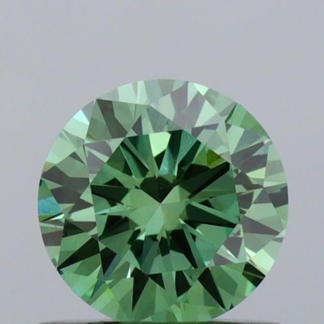 Loose Diamond - ROUND 0.62ct Fancy Vivid Green VS1: Loose Diamond - ROUND 0.62ct Fancy Vivid Green VS1 Source: This is a real non-mined Diamond that has been grown in a lab Shape: ROUND Carats: 0.62 Color: Fancy Vivid Green Certification: IGI Video: