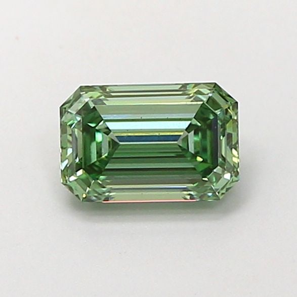 Loose Diamond - EMERALD 0.76ct Fancy Vivid Green VS2: Loose Diamond - EMERALD 0.76ct Fancy Vivid Green VS2 Source: This is a real non-mined Diamond that has been grown in a lab Shape: EMERALD Carats: 0.76 Color: Fancy Vivid Green Certification: IGI Video