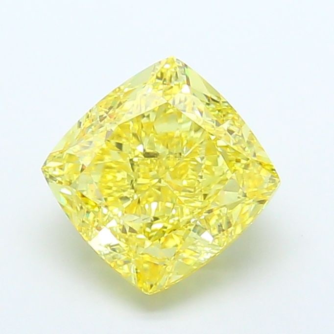 Loose Diamond - CUSHION MODIFIED 6.07ct Fancy Vivid Yellow VS1: Loose Diamond - CUSHION MODIFIED 6.07ct Fancy Vivid Yellow VS1 Source: This is a real non-mined Diamond that has been grown in a lab Shape: CUSHION MODIFIED Carats: 6.07 Color: Fancy Vivid Yellow Cert