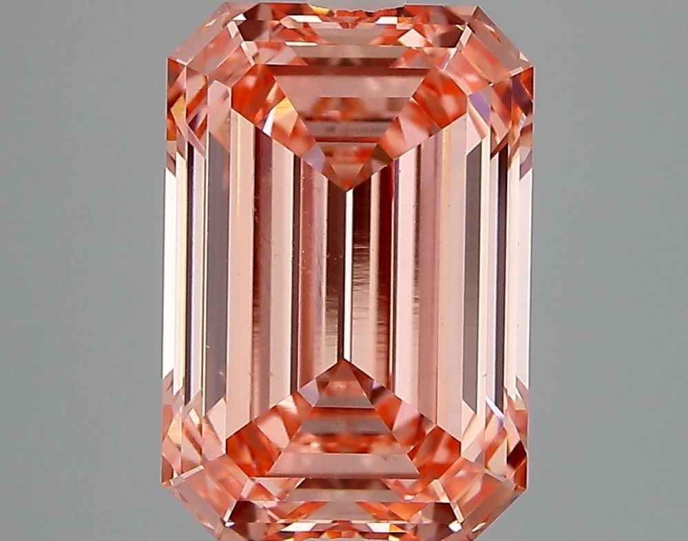 Loose Diamond - EMERALD 4.17ct Fancy Vivid Pink VVS2: Loose Diamond - EMERALD 4.17ct Fancy Vivid Pink VVS2 Source: This is a real non-mined Diamond that has been grown in a lab Shape: EMERALD Carats: 4.17 Color: Fancy Vivid Pink Certification: IGI Video: