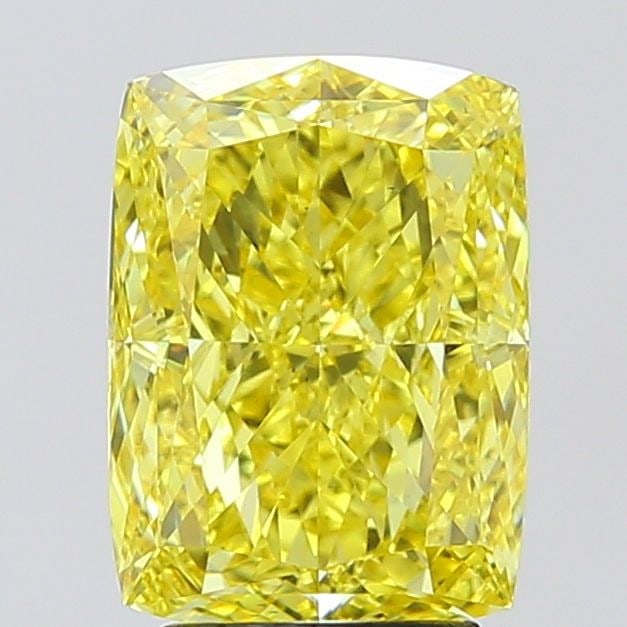 Loose Diamond - CUSHION MODIFIED 4.01ct Fancy Vivid Yellow VS1: Loose Diamond - CUSHION MODIFIED 4.01ct Fancy Vivid Yellow VS1 Source: This is a real non-mined Diamond that has been grown in a lab Shape: CUSHION MODIFIED Carats: 4.01 Color: Fancy Vivid Yellow Cert