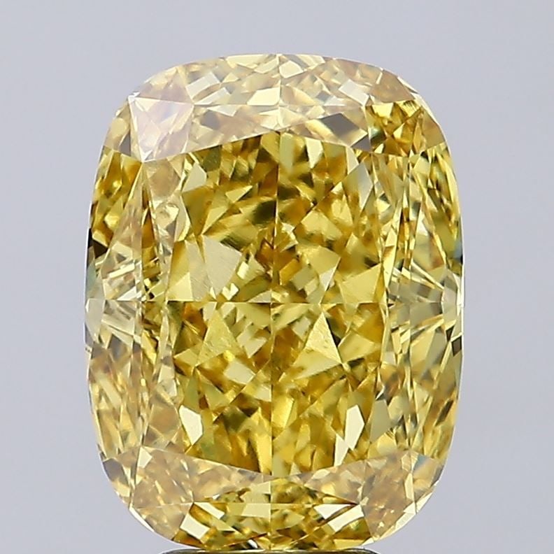 Loose Diamond - CUSHION MODIFIED 6.73ct Fancy Vivid Yellow VS1: Loose Diamond - CUSHION MODIFIED 6.73ct Fancy Vivid Yellow VS1 Source: This is a real non-mined Diamond that has been grown in a lab Shape: CUSHION MODIFIED Carats: 6.73 Color: Fancy Vivid Yellow Cert
