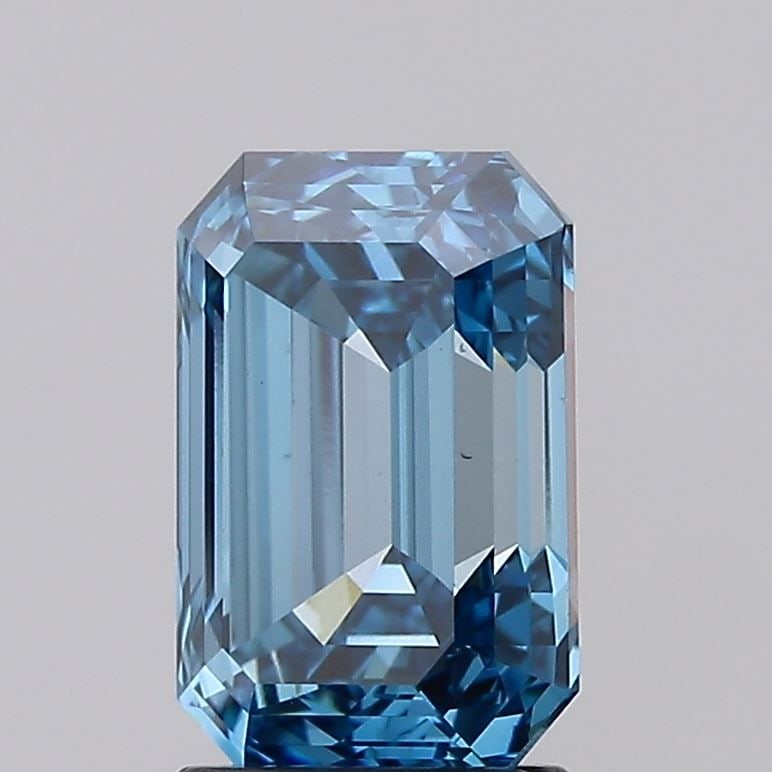 Loose Diamond - EMERALD 2.62ct Fancy Vivid Blue VS1: Loose Diamond - EMERALD 2.62ct Fancy Vivid Blue VS1 Source: This is a real non-mined Diamond that has been grown in a lab Shape: EMERALD Carats: 2.62 Color: Fancy Vivid Blue Certification: IGI Video: