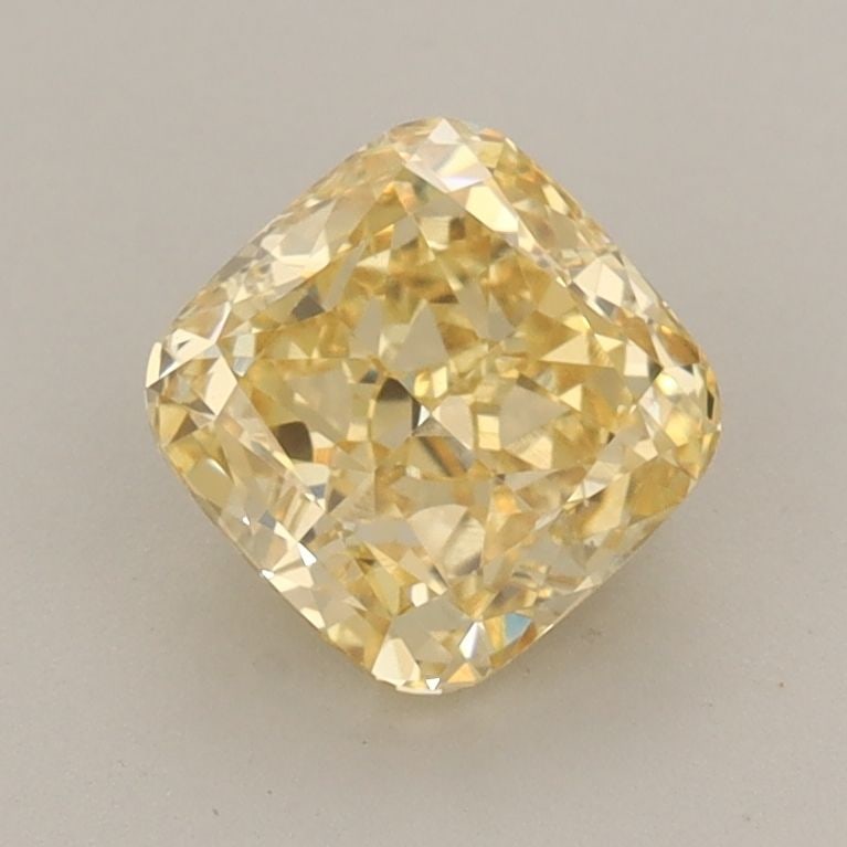 Loose Diamond - CUSHION MODIFIED 1.24ct Fancy Intense Yellow VS1: Loose Diamond - CUSHION MODIFIED 1.24ct Fancy Intense Yellow VS1 Source: This is a real non-mined Diamond that has been grown in a lab Shape: CUSHION MODIFIED Carats: 1.24 Color: Fancy Intense Yellow