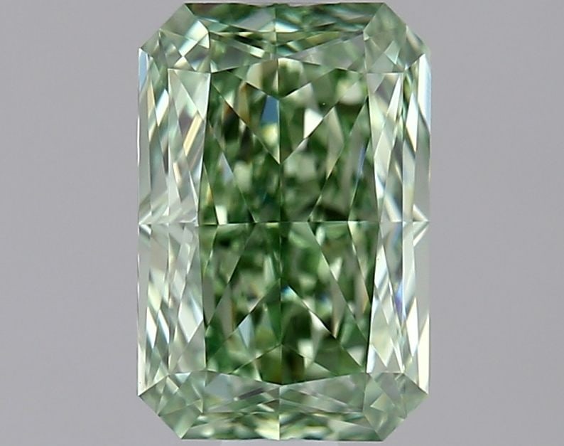 Loose Diamond - RADIANT 1.05ct Fancy Intense Green VVS1: Loose Diamond - RADIANT 1.05ct Fancy Intense Green VVS1 Source: This is a real non-mined Diamond that has been grown in a lab Shape: RADIANT Carats: 1.05 Color: Fancy Intense Green Certification: IGI